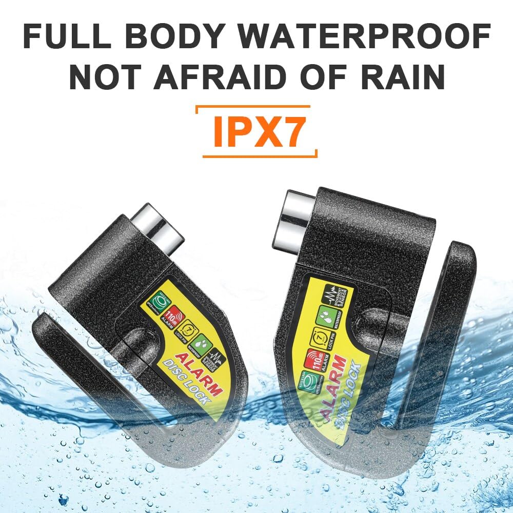Safety Alarm Disc Lock – Motorbike Anti-Theft with 110dB Siren