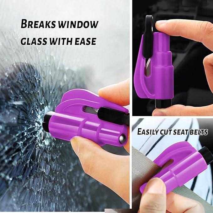 Self-Defense Keychain Set – 10-in-1 Personal Safety Kit (Purple set)