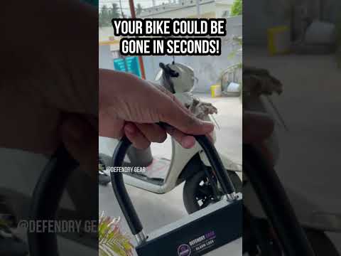 Smart Alarm U-shaped Lock | 110dB Anti-Theft Lock for Bikes, Motorcycles, Scooters & E-Bikes | Heavy Duty Alloy Steel | Includes 3 Keys