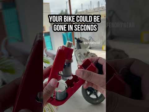 Hand Brake Alarm Lock for Bike & Scooty 110dB | Heavy Duty Aluminium Alloy | Anti-Theft Security Lock | Pre-installed Battery + 6 Free Extra Batteries & 2 Keys Included